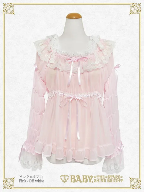 Cinderella シャー戒指シフォン衬衫
