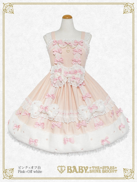Ruban de Noёl Neige Barbie ジャンパースカート
