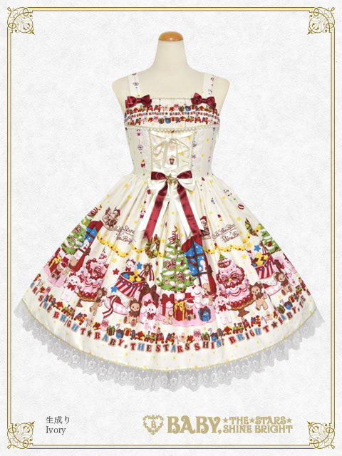 くみゃちゃんのDoki★Doki Christmas Party柄ジャンパースカートⅠ