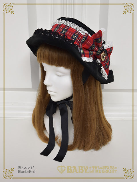 Mary Stuart別珍＆タータンチェックHAT