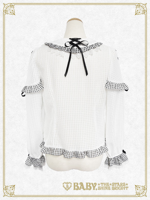 Fluffy Gingham Heart ブラウス