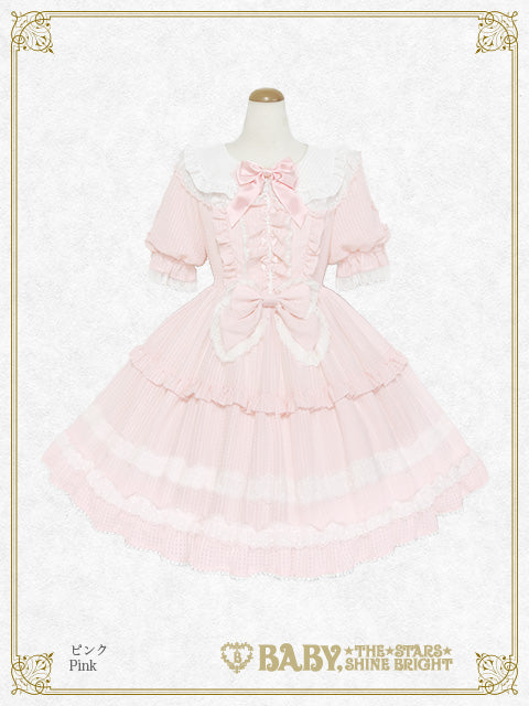 Fluffy Gingham Heart ワンピース
