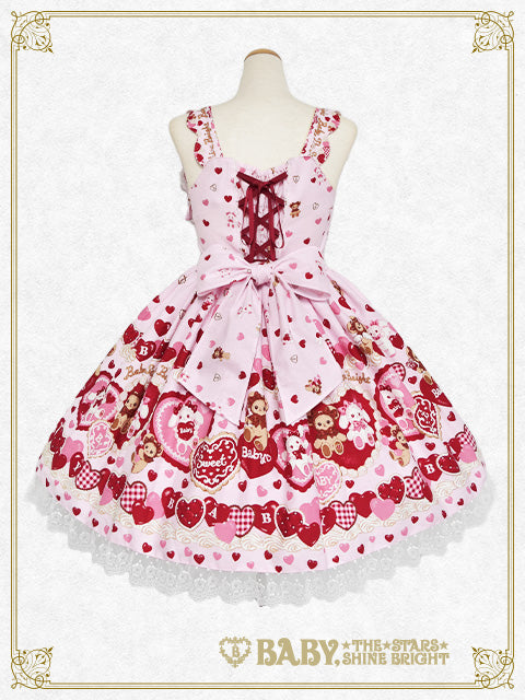[増産] くみゃちゃんのSweet Baby Love Heart柄ジャンパースカート I