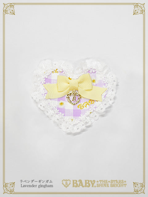 Bee My Sweet Honey柄ハートクリップ（1個売り）