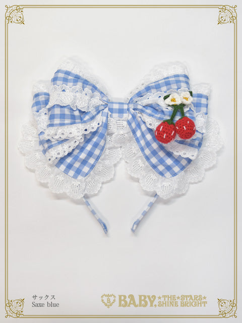 ゆらゆらいちごのHappy Berry Present ギンガムカチューシャ