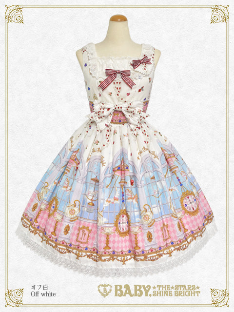 Alice in the Crystal Palace柄Ribbonジャンパースカート