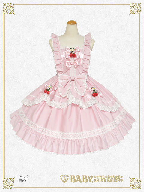 ゆらゆらいちごのStrawberry Garden ジャンパースカート